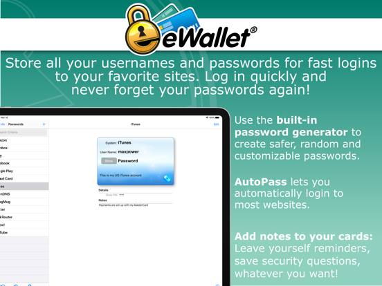 eWallet - Password Managerのおすすめ画像4