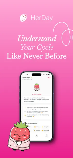 HerDay - Period & Cycle screenshot 1