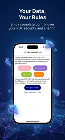 Secure PDF with expiry date iPhone screenshot