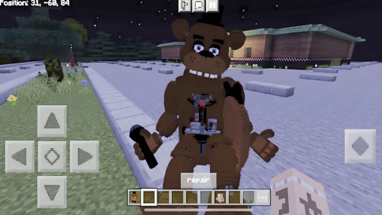 at night Animatronic for MCPE