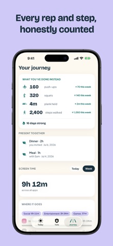 Earn your screen time: Unlockd iPhone screenshot