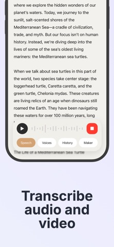 Koro Voices: Text to speech iPhone screenshot