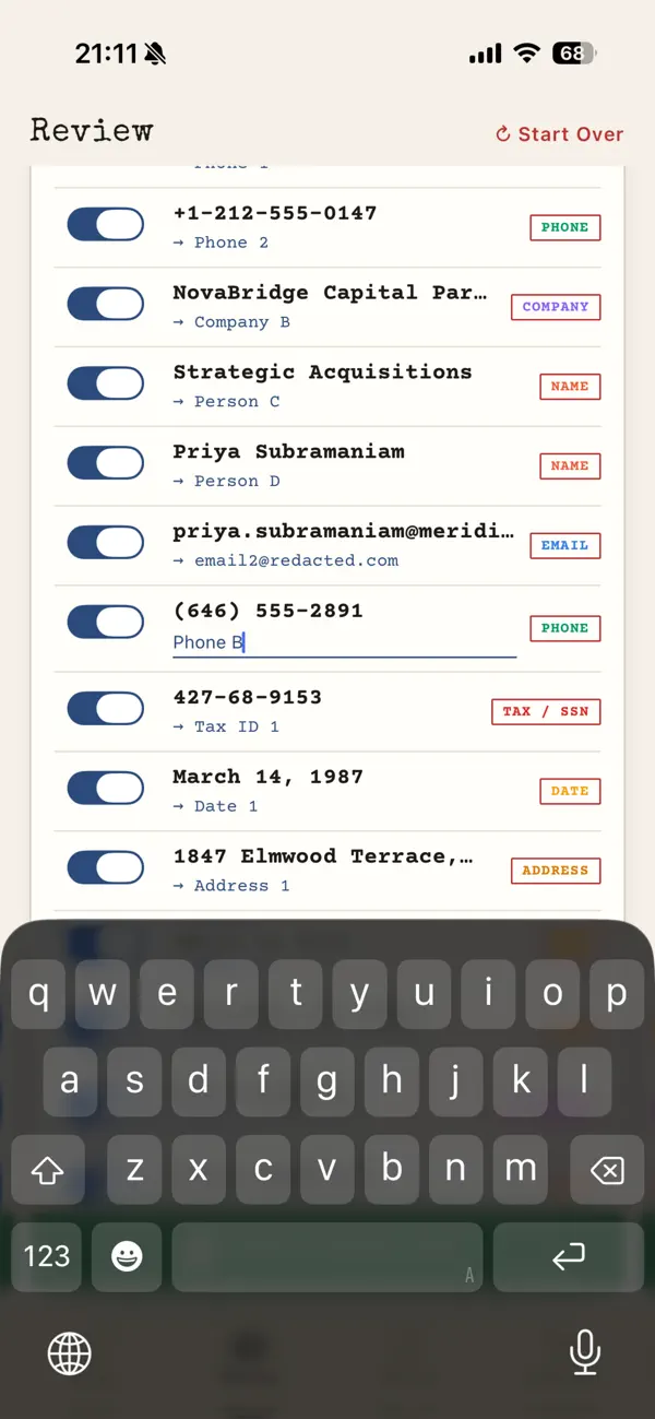 Screenshot #3 pour ScrubIQ: Protect Data for AI