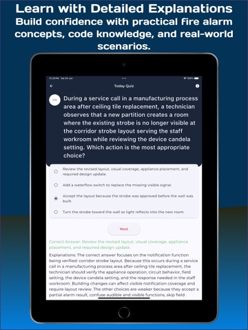 NICET Fire Alarm Exam Prep iPad screenshot
