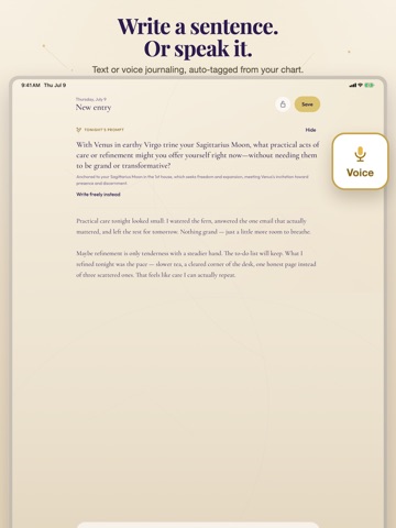 Luminas: Cosmic Journal iPad screenshot