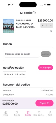Opitours screenshot