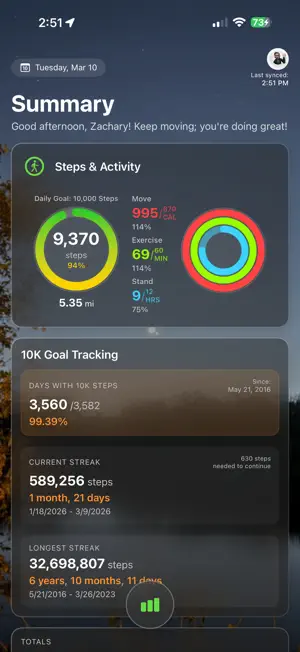 My Daily Steps & Activities screenshot 2