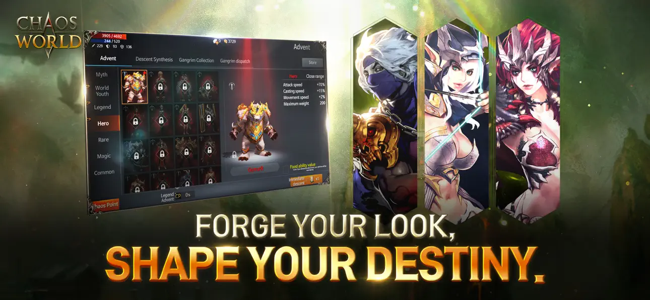 CHAOS WORLD iOS Mod IPA screenshot 3 - iOS game interface