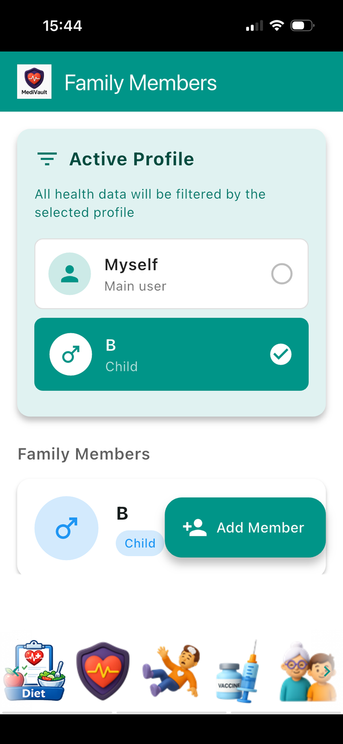 MediVault - Family Health Data