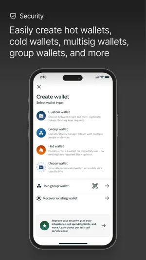 Nunchuk Bitcoin Wallet screenshot 2