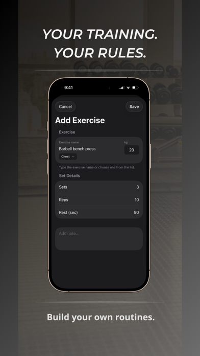 Dynamis - Workout Tracker Screenshot 3 of 5