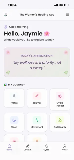 The Women's Healing App screenshot 1