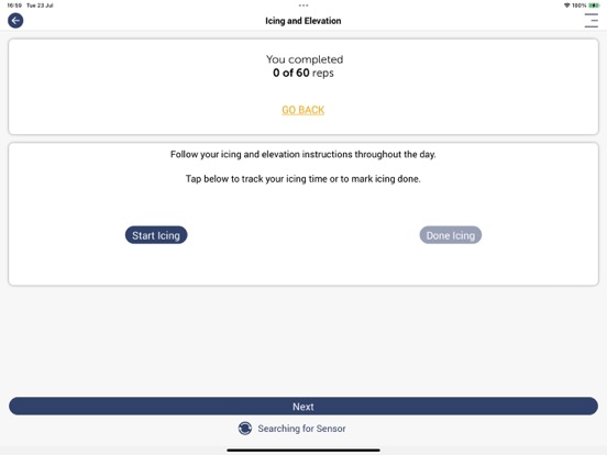Recupe iPad screenshot 5 - Medical app