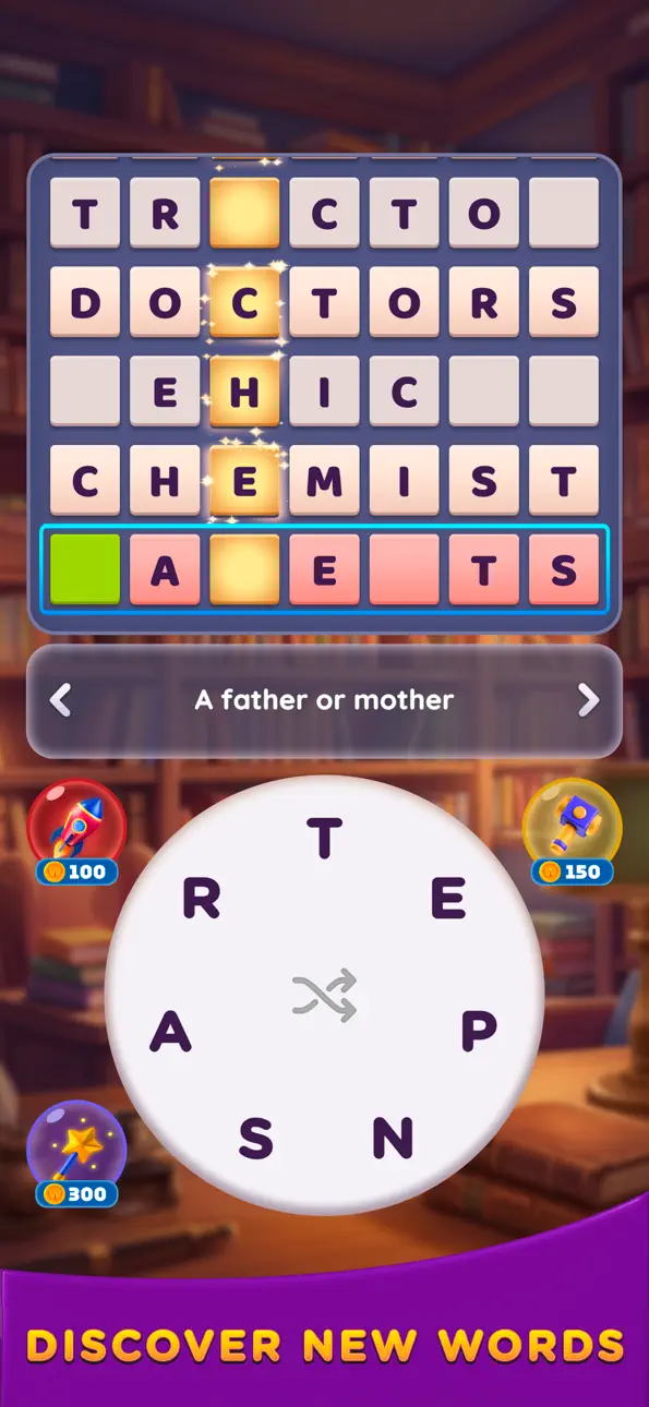 Cross Master: Word Puzzles iOS Mod IPA screenshot 3 - iOS game interface