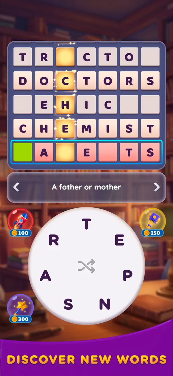 Cross Master: Word Puzzles iOS Mod IPA screenshot 3 - iOS game interface
