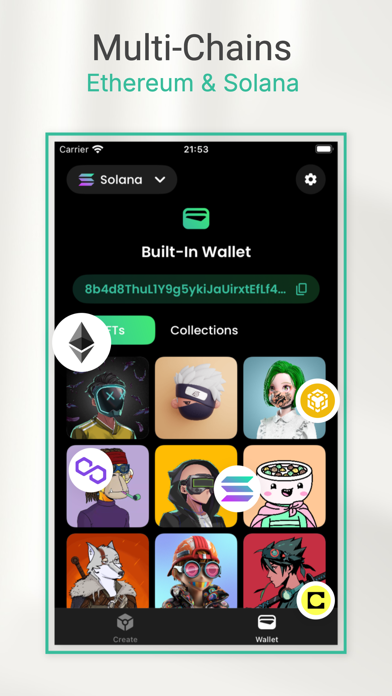 NFT Creator & Wallet - Minty Screenshot