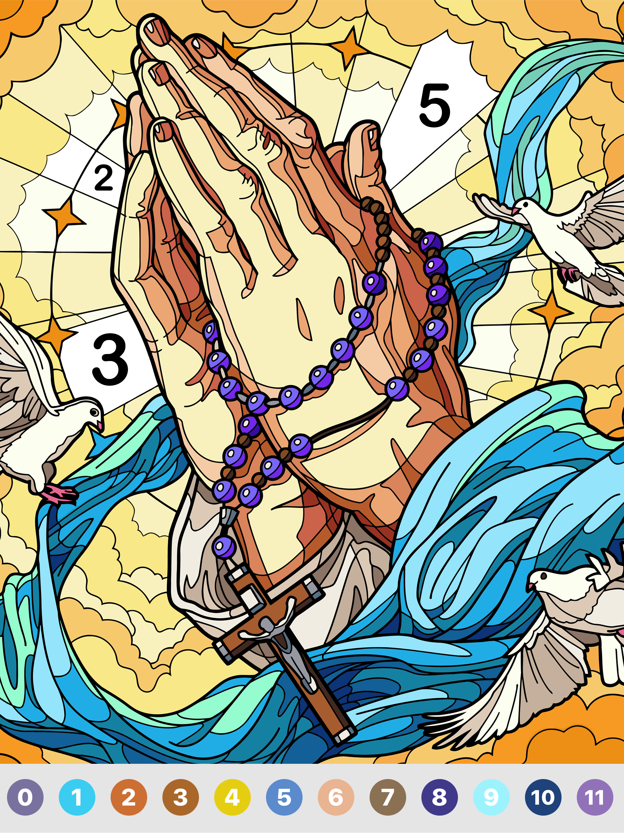 Bible Color : Paint by Number screenshot 14