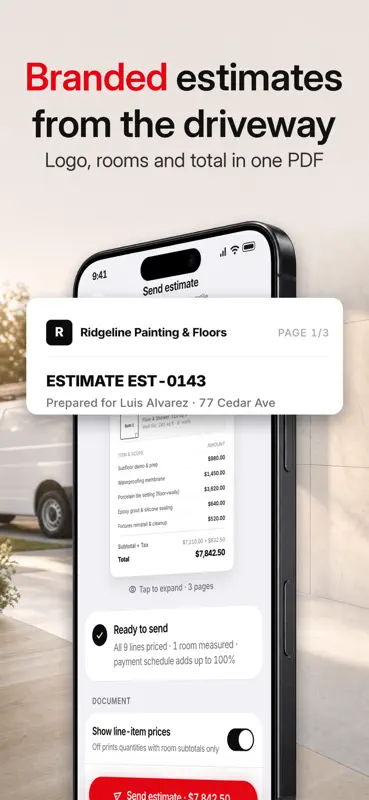 SnapPlan: Contractor Estimates screenshot 8 of 10