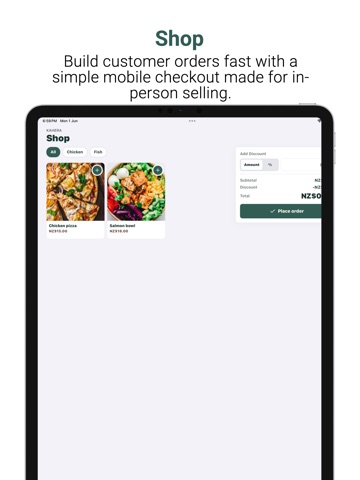 Kahera Mobile POS iPad screenshot