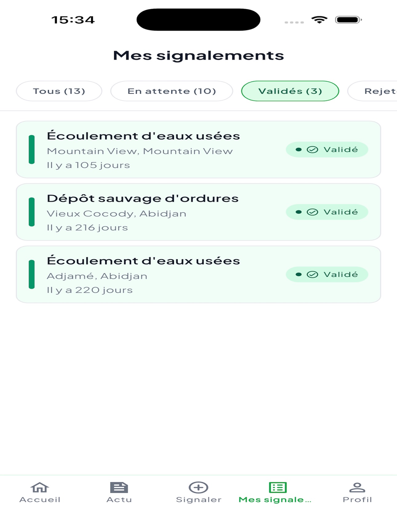 Screenshot 11 of Djahiri - Signalement Citoyen