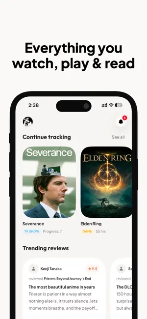 Nook: Movie, TV & Game Tracker screenshot 1