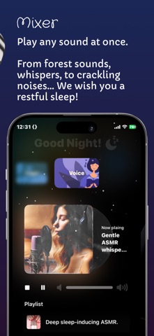 ASMR Sleep Relaxing Meditation iPhone screenshot