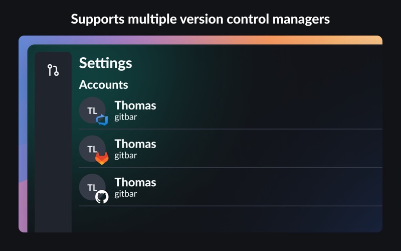 GitBar app screenshot 2