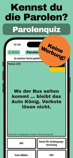Screenshot von Parteiparolen Quiz & Puzzle auf dem iPhone 2