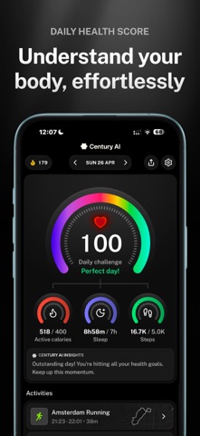 Century AI: Health & Fitness iPhone screenshot