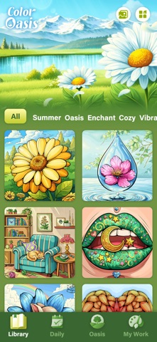 Color Oasis - Color by Number iPhone screenshot