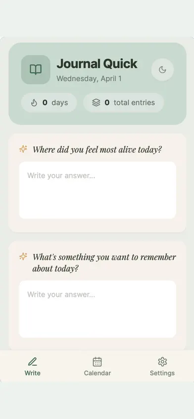 Journal Quick screenshot 1