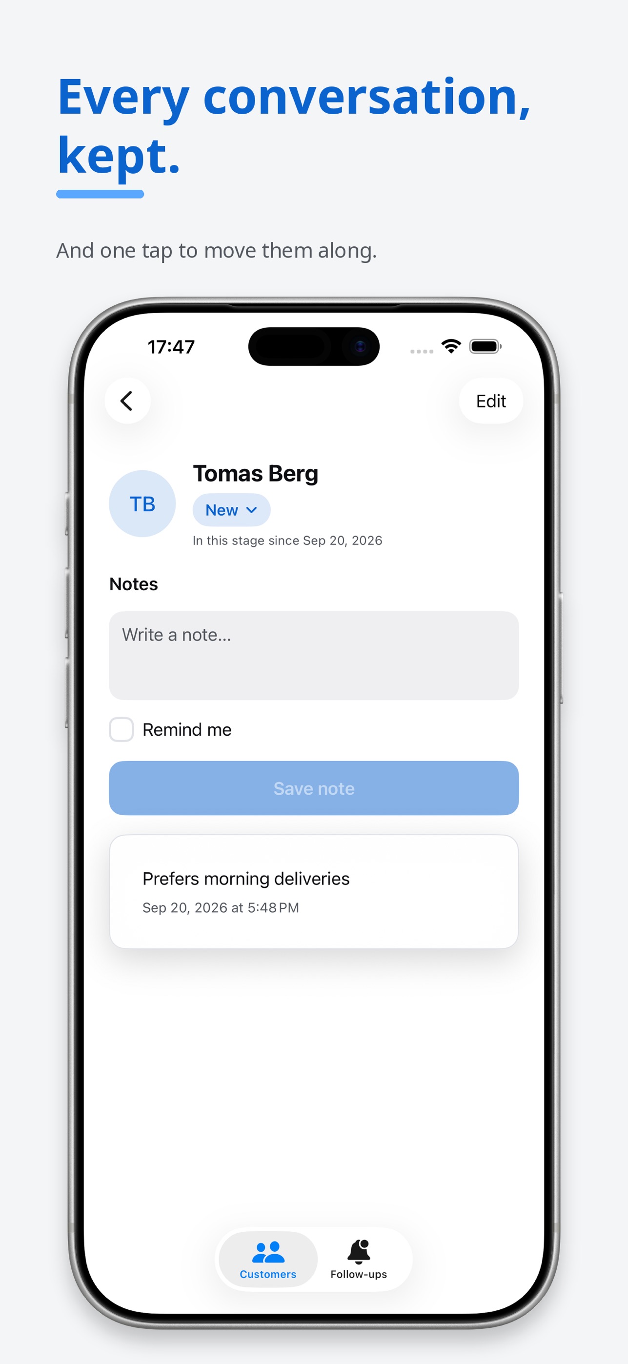 Screenshot 3 of Simple Offline CRM
