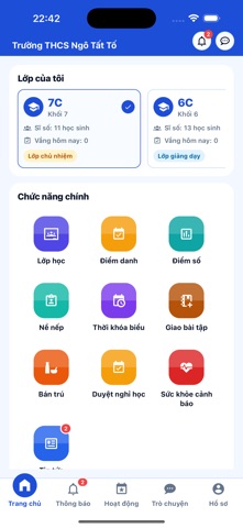 Trường học số QG - mschool iPhone screenshot 5