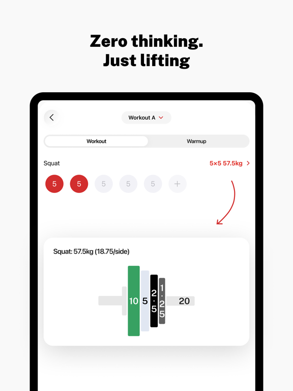 Stronglifts 5x5 Workout iPad screenshot 7 - Health & Fitness app