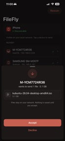 FileFly Network File Transfer screenshot