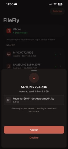 FileFly Network File Transfer Screenshot 7 of 10