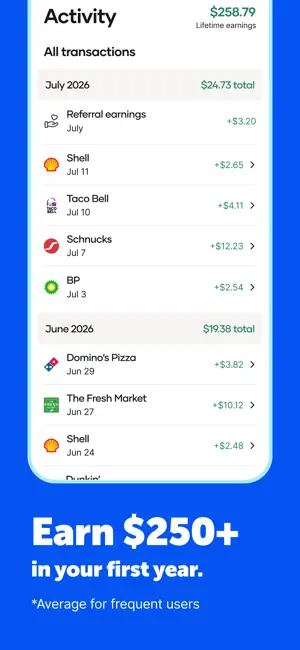 Upside: Gas & Food Cash Back screenshot 4