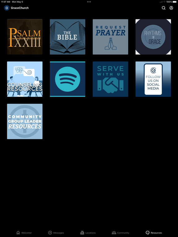 Grace Churches - MI iPad screenshot 5 - Education app