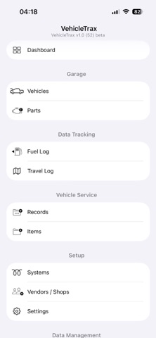 VehicleTrax screenshot