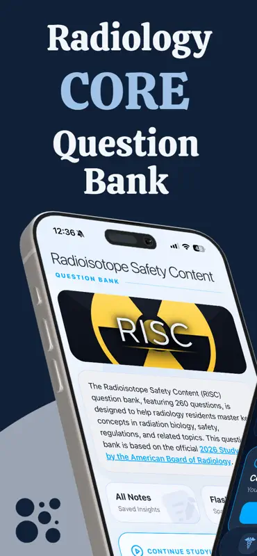 Radiology Core QBank: NIS RISC screenshot 1 of 10