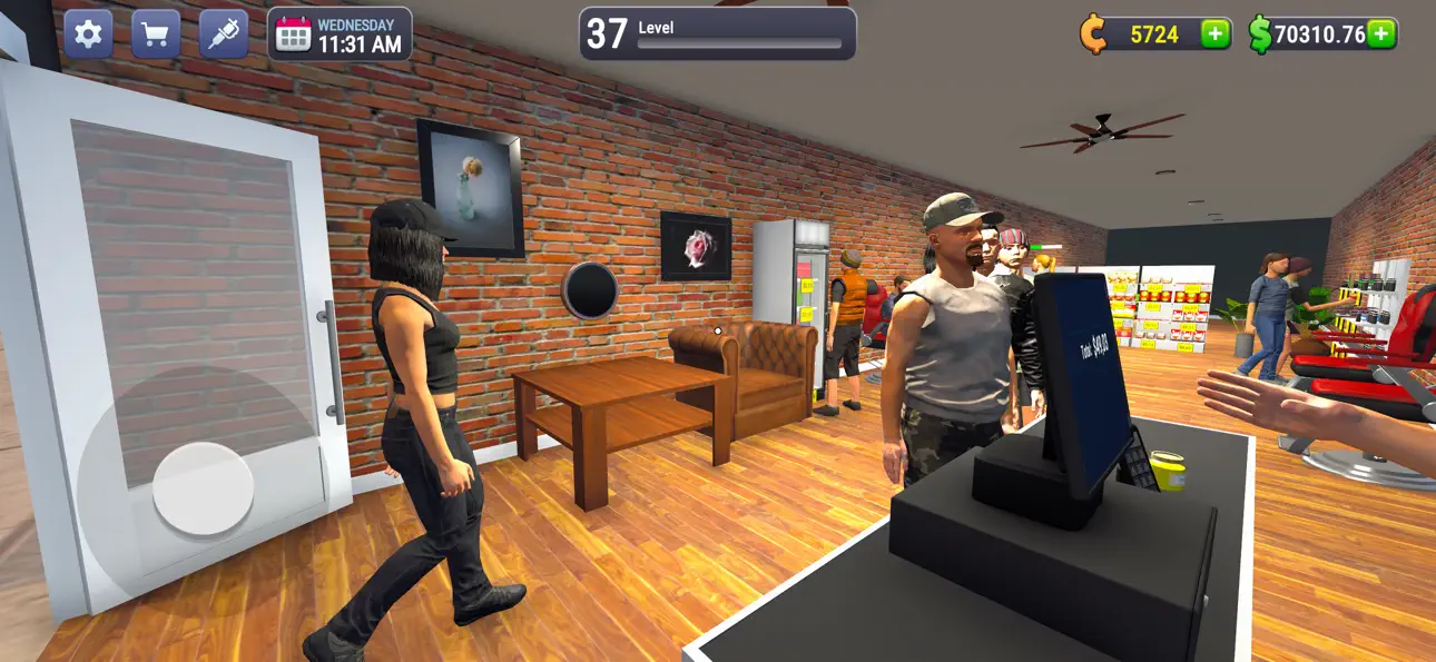 Tattoo Studio Simulator iOS Mod IPA screenshot 1 - iOS game interface