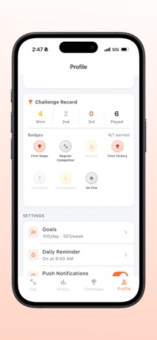 Official Pushup Tracker Screenshot 1 of 4