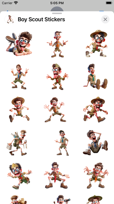 Boy Scout Stickers Screenshot
