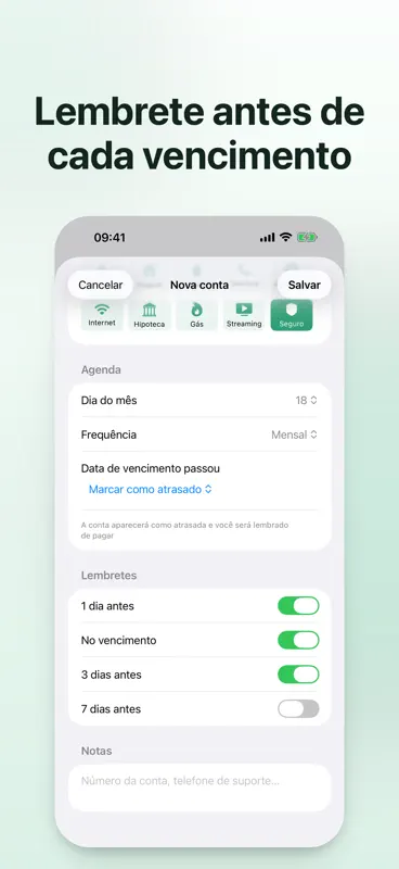 Bill Reminder: Contas a Pagar screenshot 3 of 7