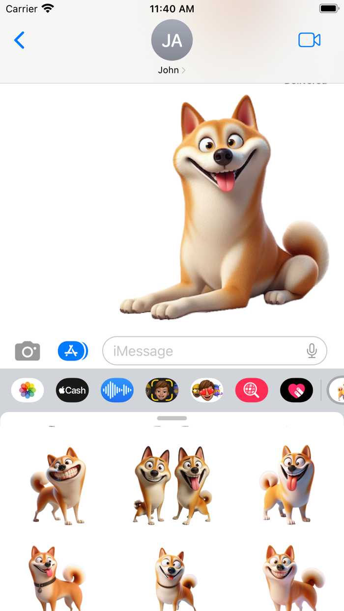 Goofy Shiba Inu Stickers