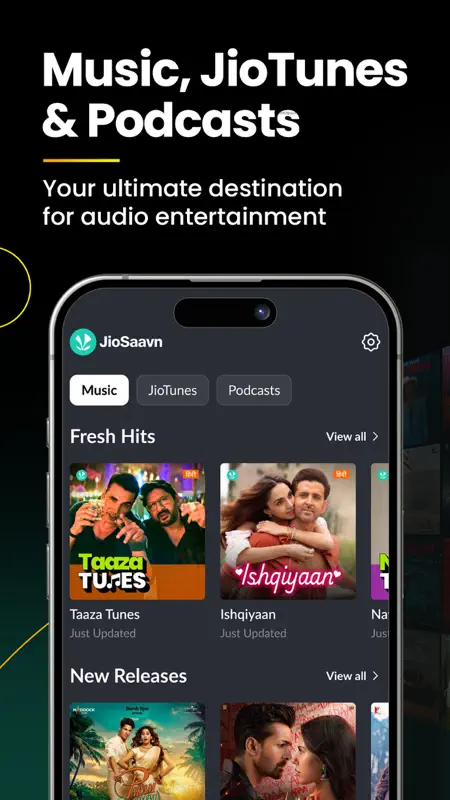 JioSaavn – Music & Podcasts screenshot 1 of 8