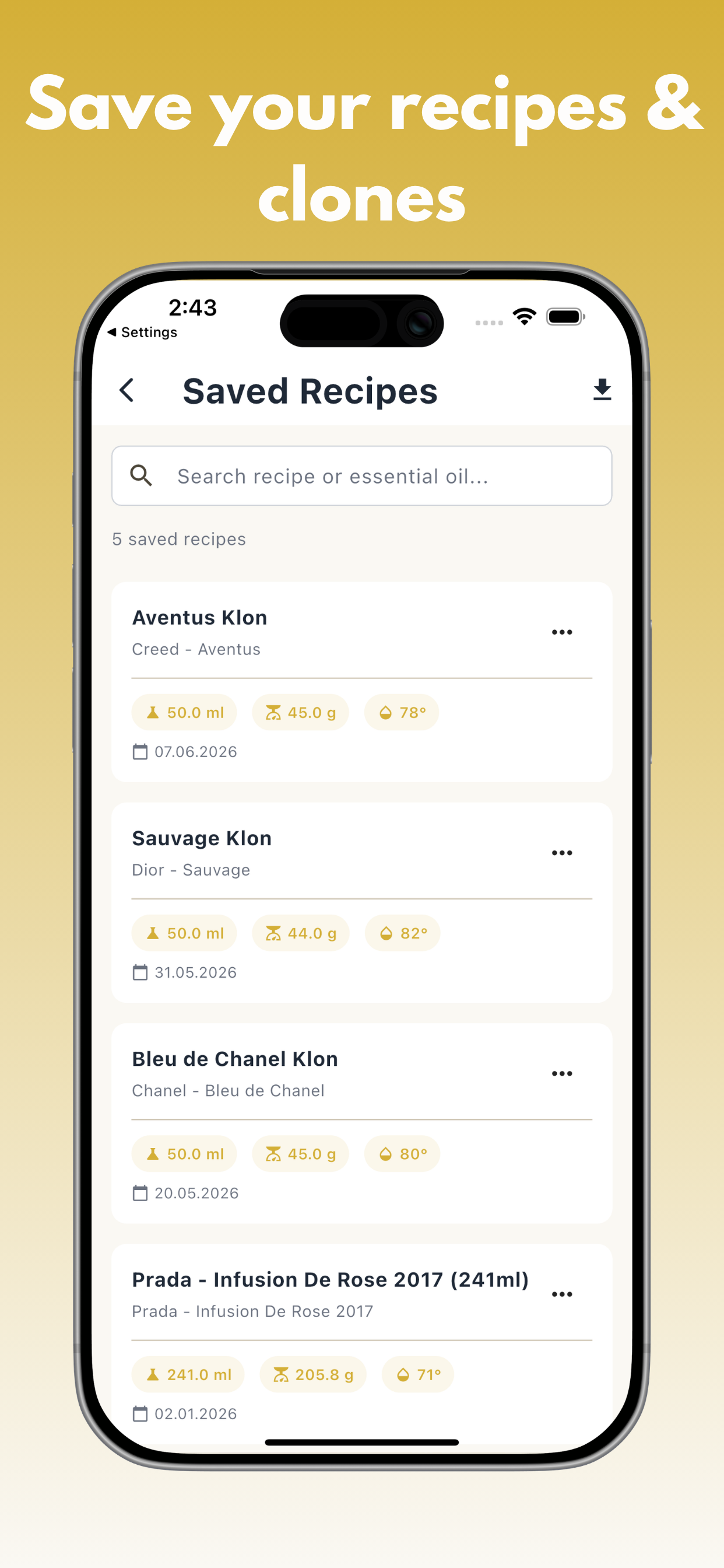 Perfume Calculator: Make Scent screenshot 6
