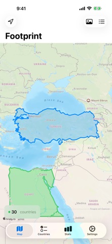 Footprint - Travel Map Screenshot 1 of 3