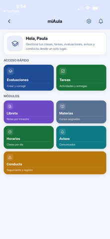 miAula screenshot