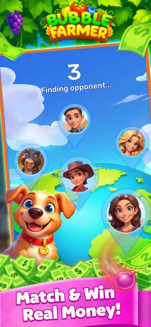 Bubble Farmer: Win Real Cash iPhone screenshot 2